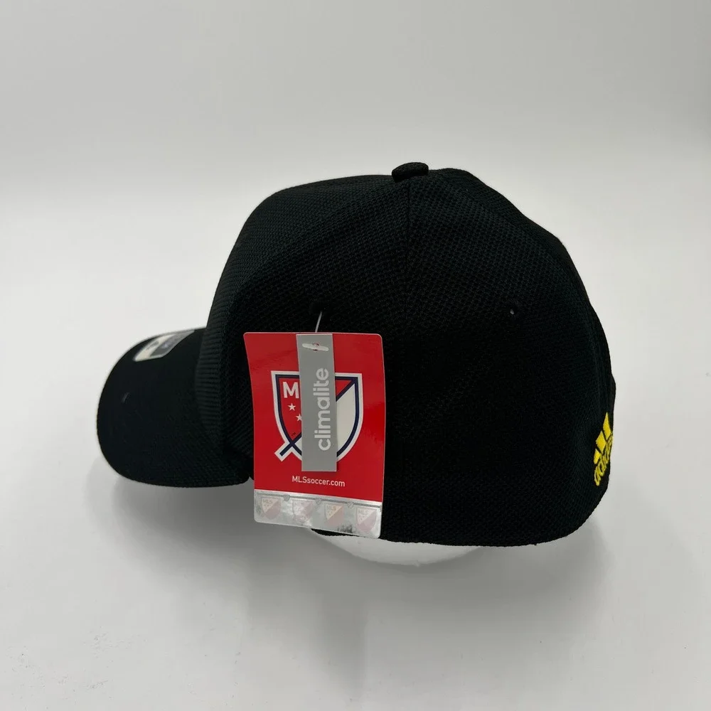 Adidas Columbus Crew SC MLS‎ Climalite Superflex Fitted Hat Black S/M New